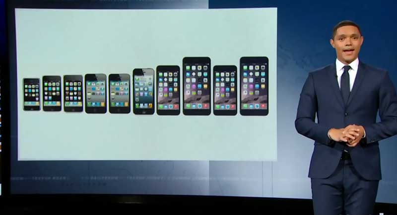 Trevor Noah daily show iPhone segment