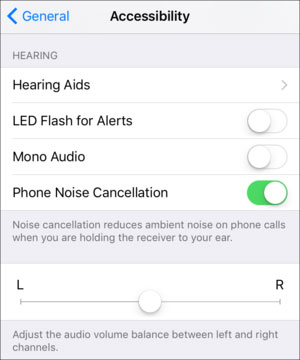 audio balance in iOS