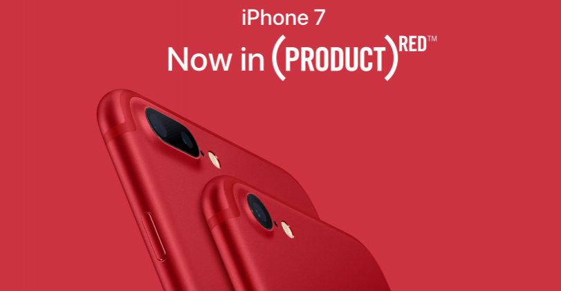 new iPads and red iPhone 7