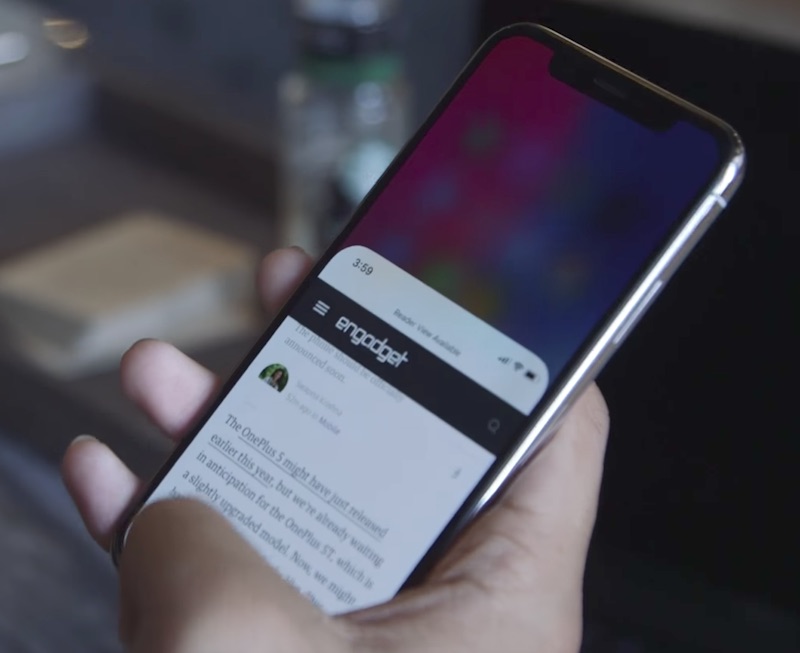 reachability iPhone x