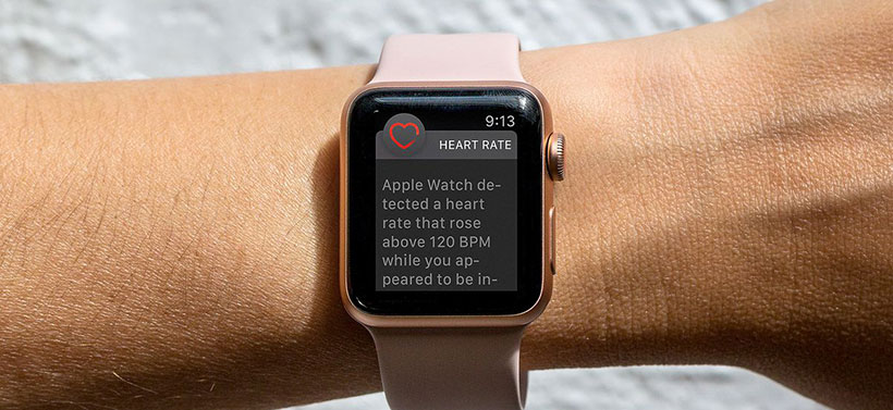 Apple Watch heart rate warning