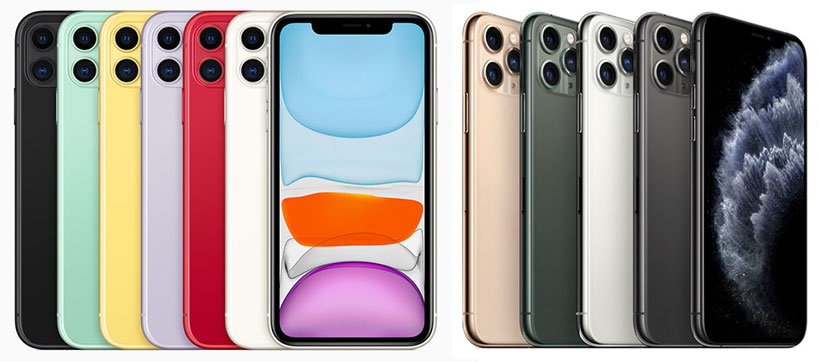 iPhone 11 colours