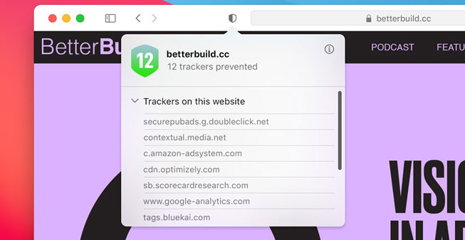 MacOS Big Sur Safari